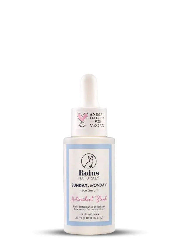 Roius Naturals Sunday, Monday Face Serum Organik Bitkilerden Elde Edilen Antioksidan Yüz Serumu 30 ml
